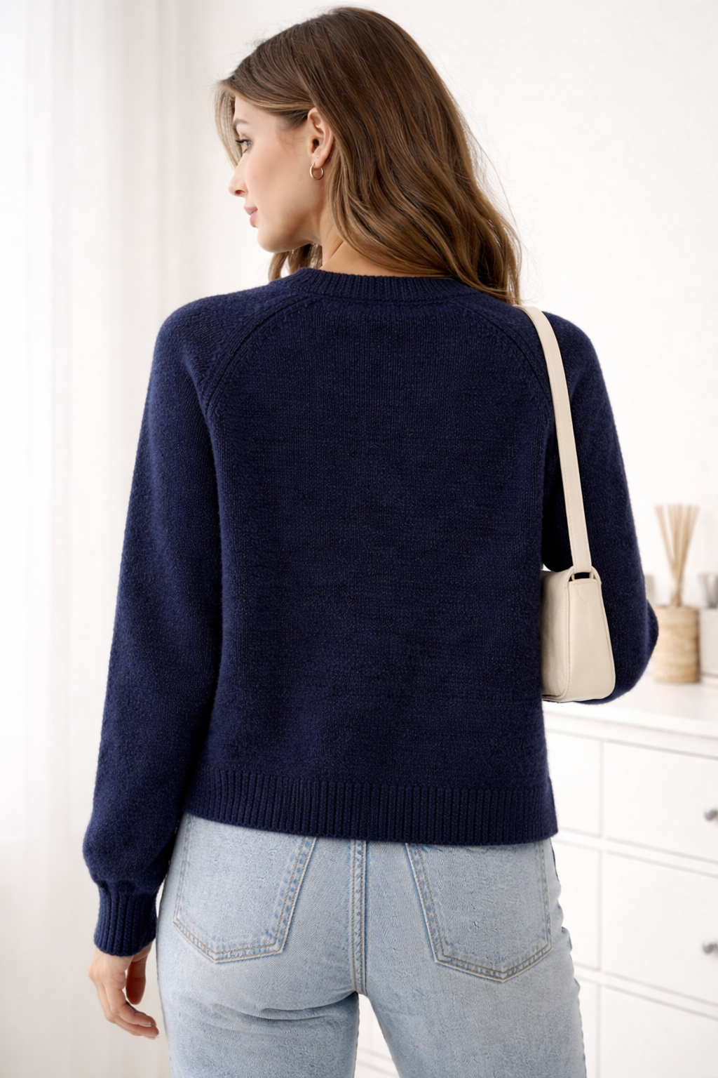 NATALINA VELVET HEART BUTTON CARDIGAN