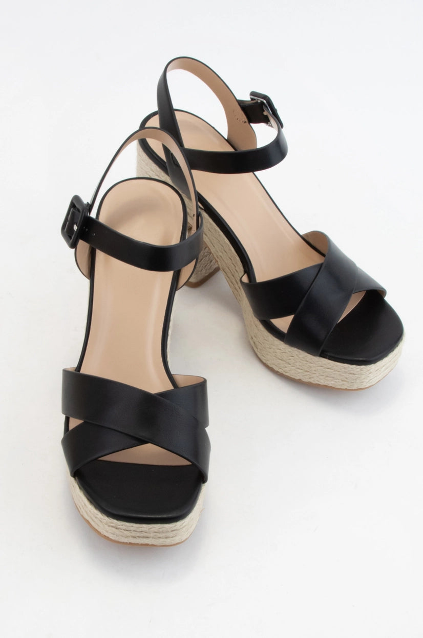 ELYSE HEELED ESPADRILLE SANDALS