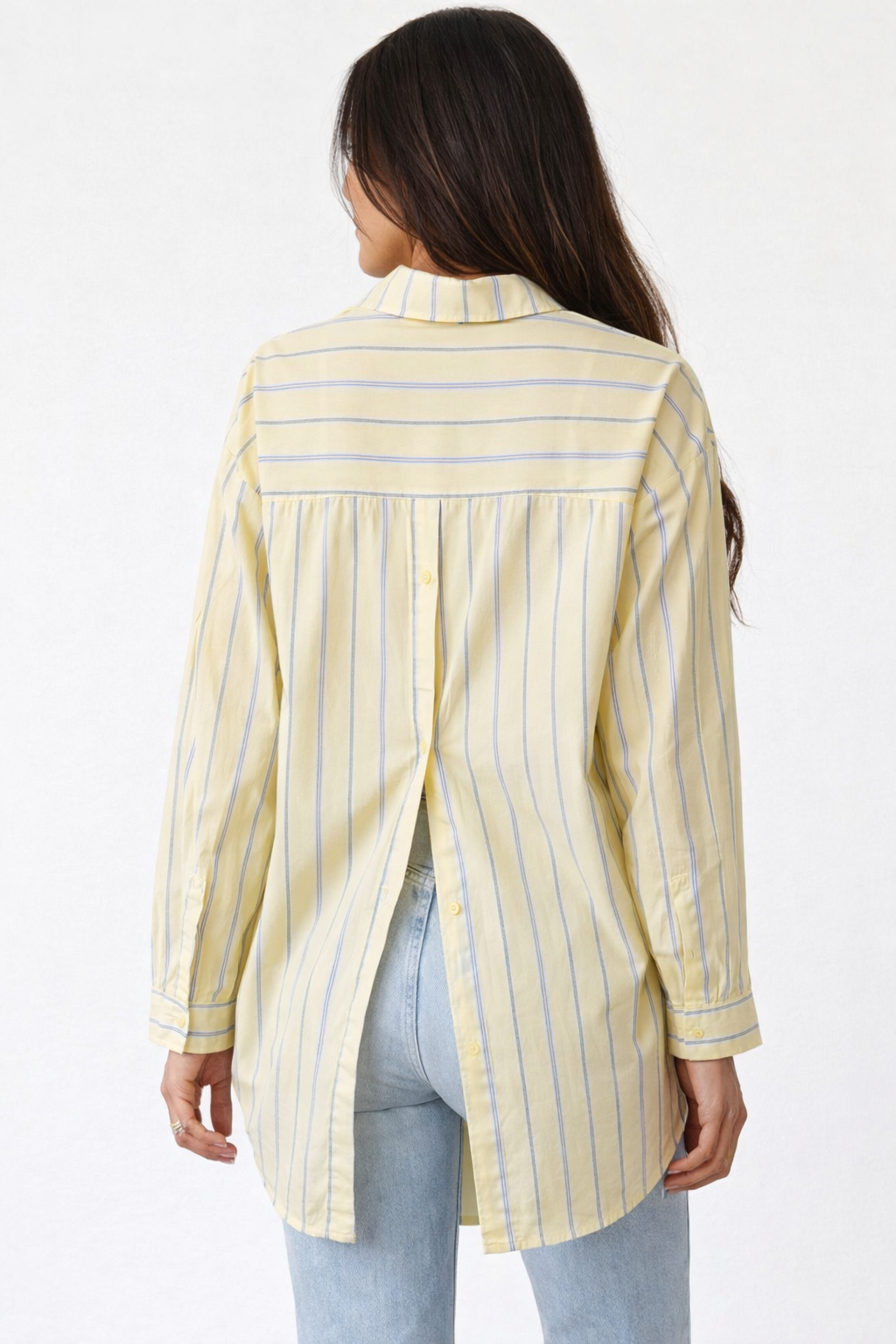 CANDACE STRIPED BUTTON FRONT SHIRT