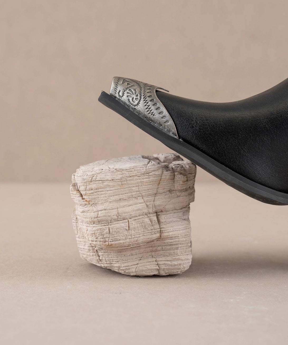 The Kai Black | Rhinestone Fringe Cowboy Western Boot