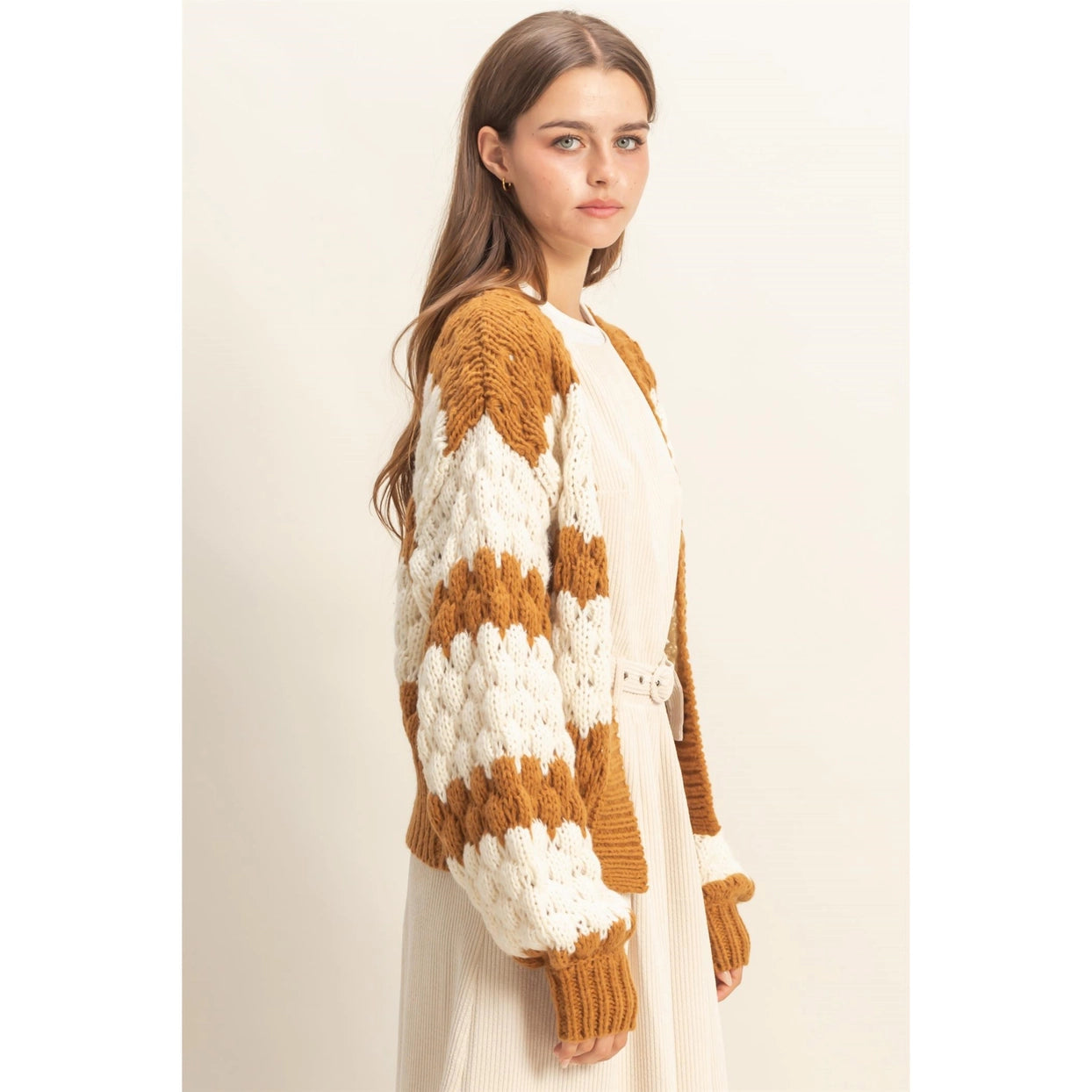 JAQUIE CHUNKY KNIT CARDIGAN