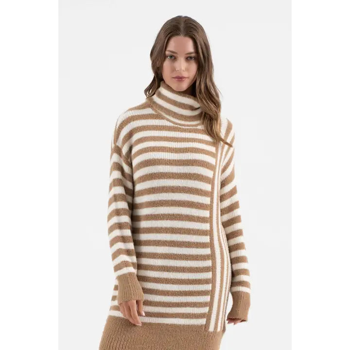 GEORGINA STRIPED SWEATER DRESS