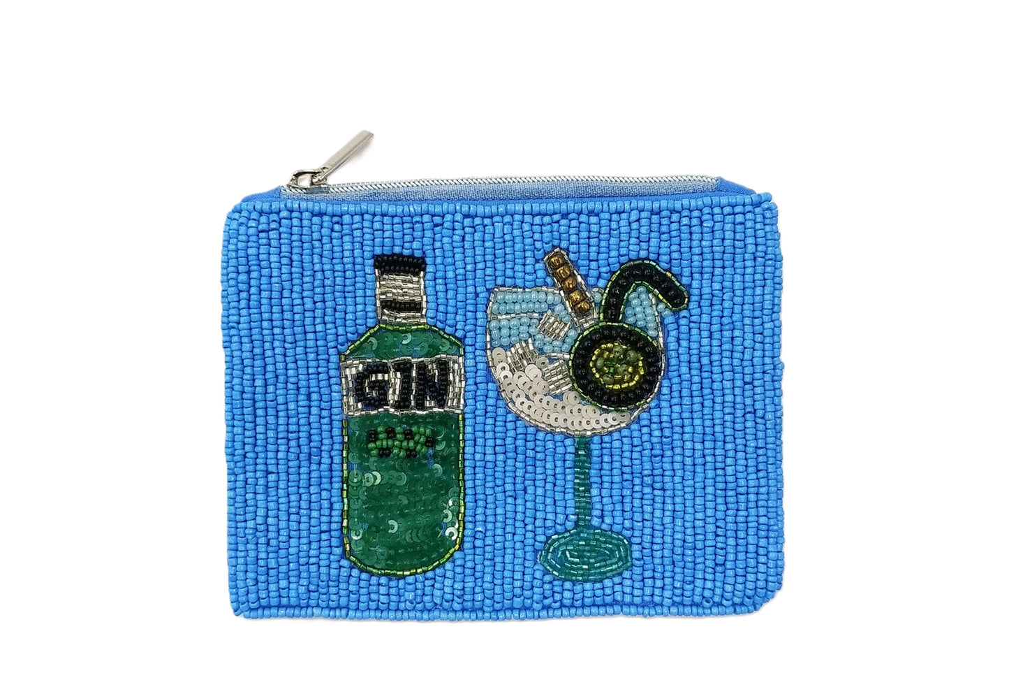 GIN BEADED COIN PURSE