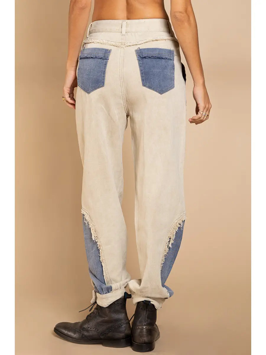 PETRA DENIM DETAILED JOGGER JEANS