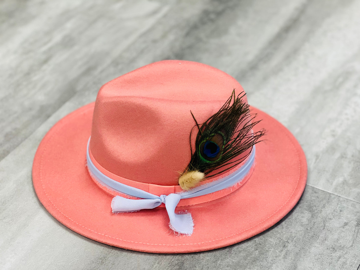 FEDORA HAT | CORAL