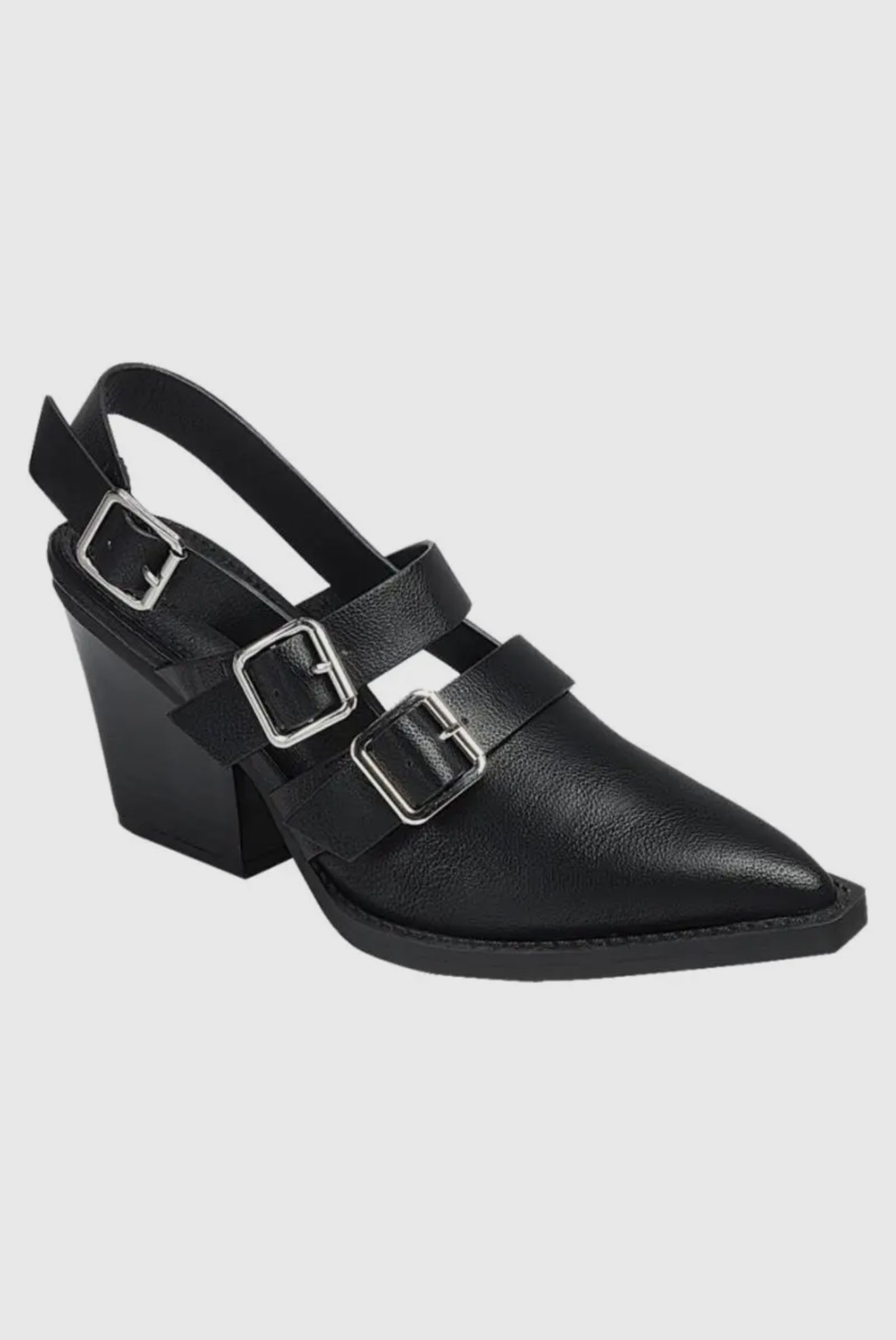 TESSA BUCKLE SHOE | BLACK
