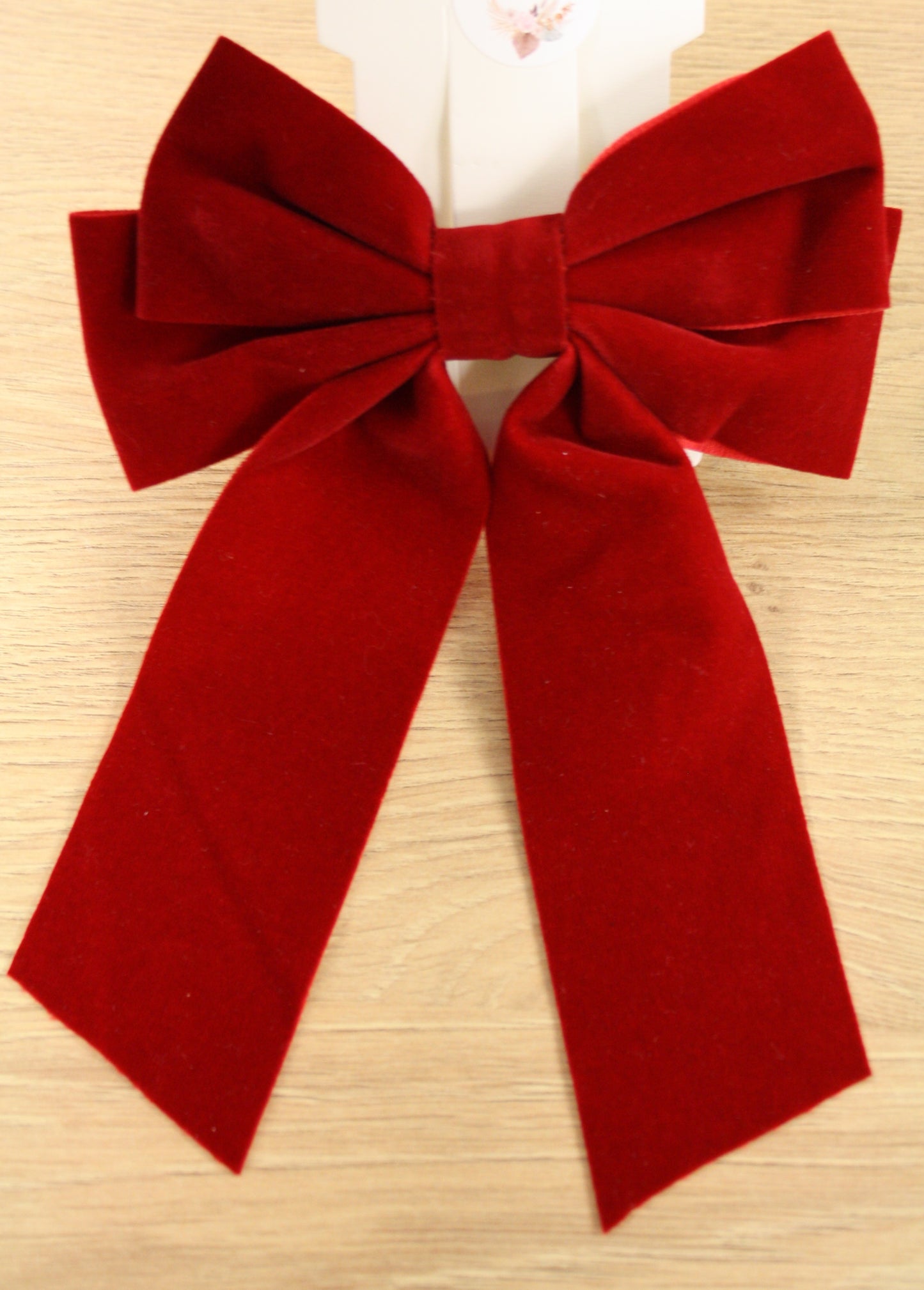DANI VELVET HAIR BOW | RED