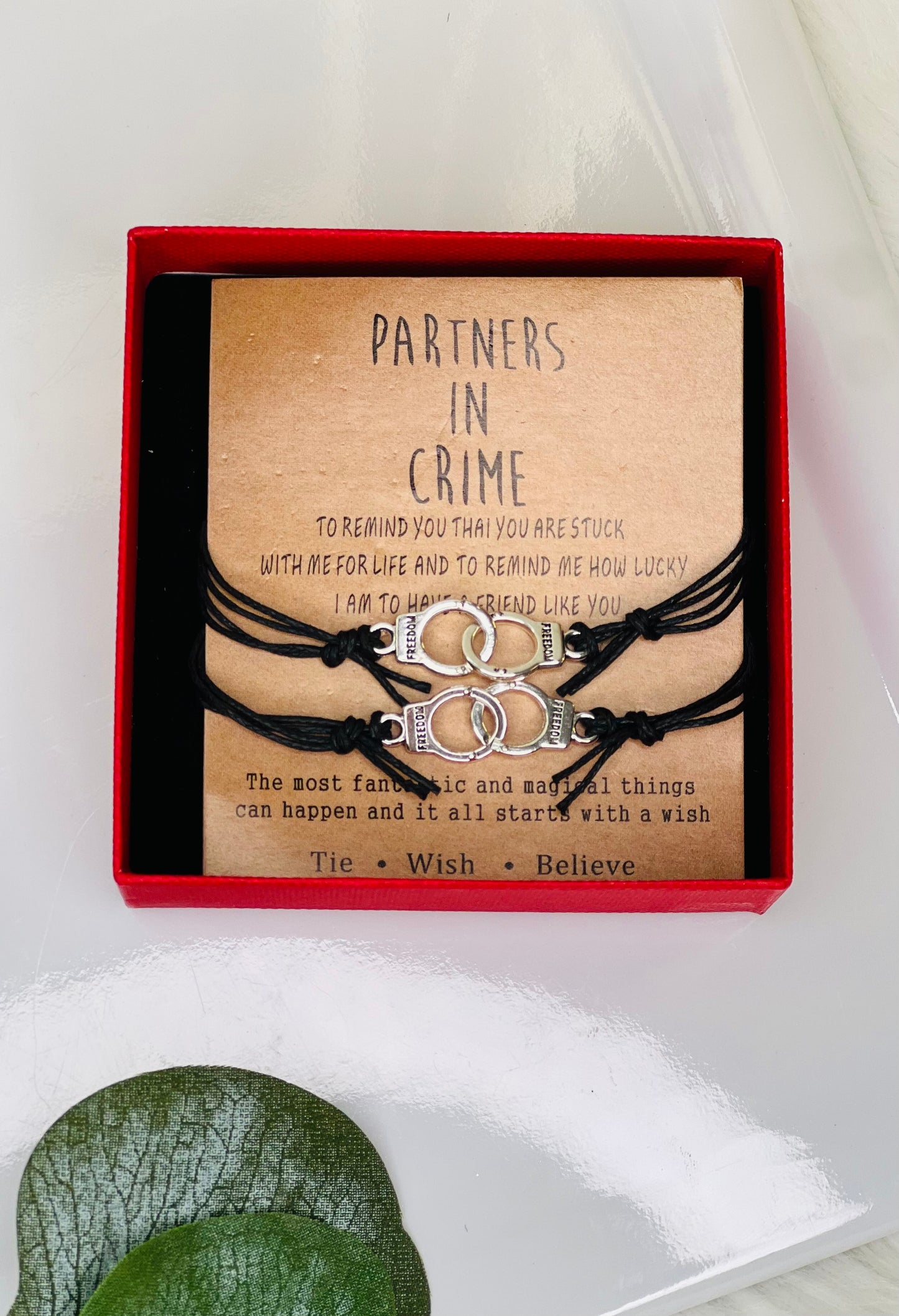 Partners In Crime 2 Piece Adjustable Bracelet Set