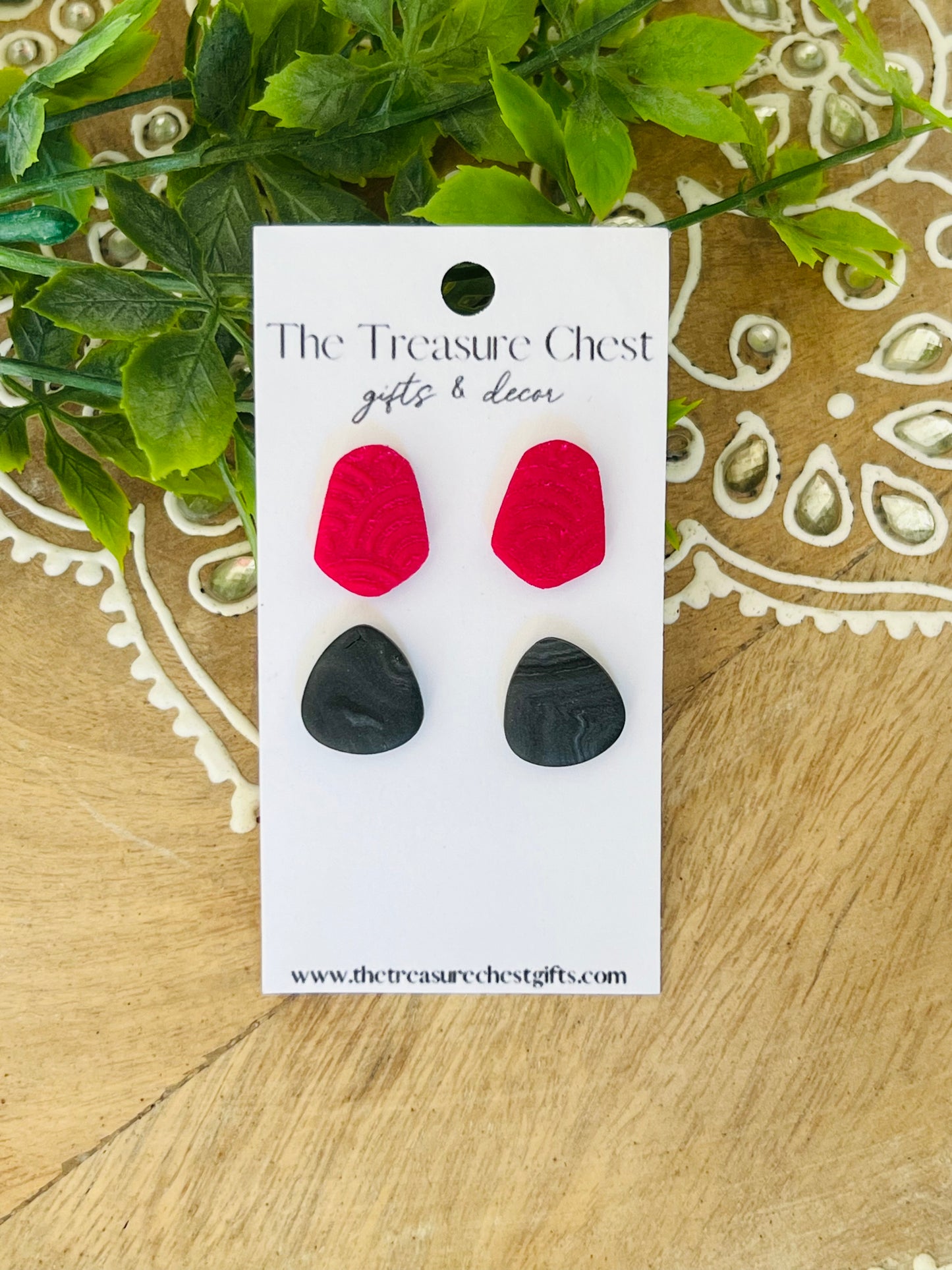 Claire Polymer clay stud pack