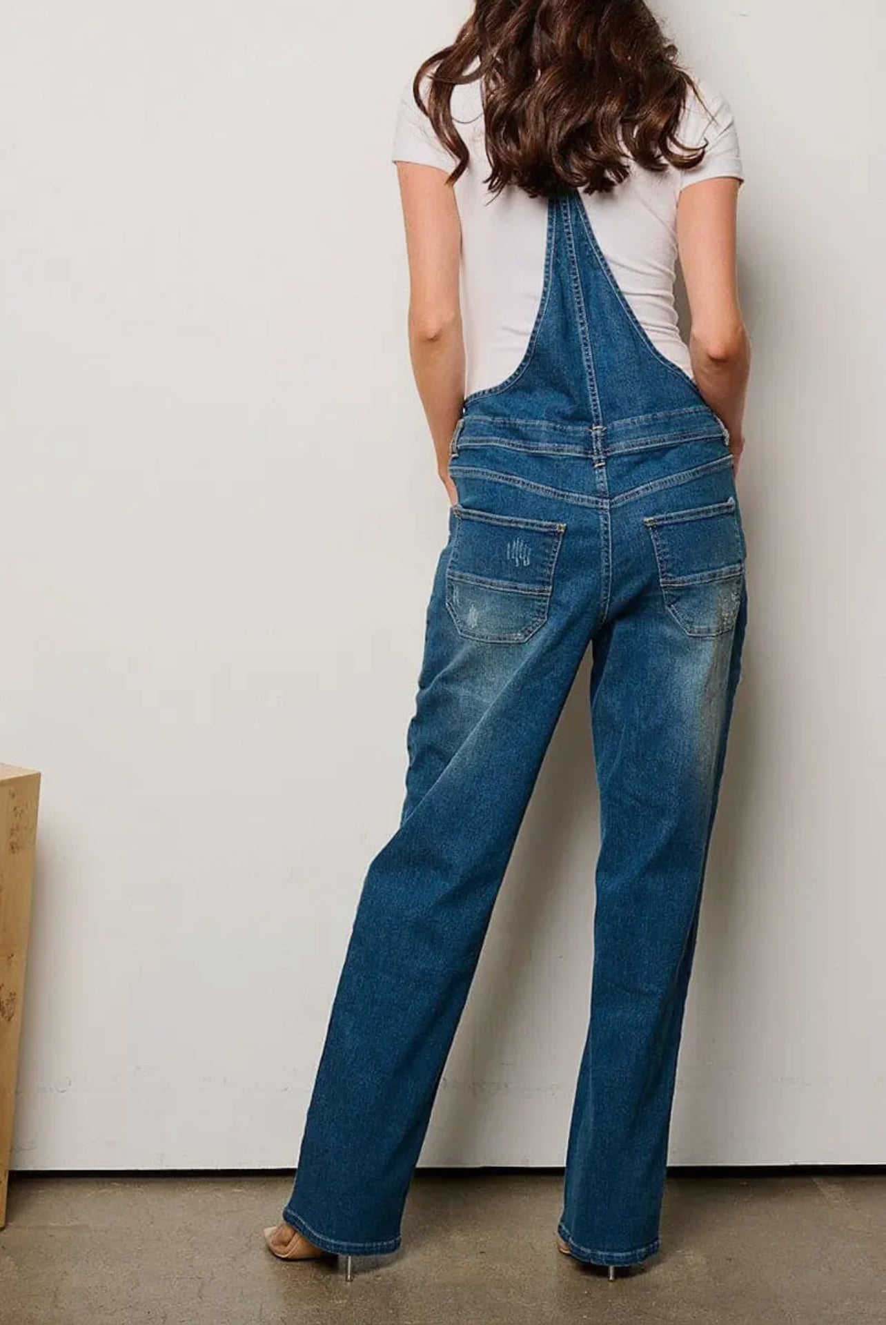 HEIDI WIDE LEG DENIM OVERALLS