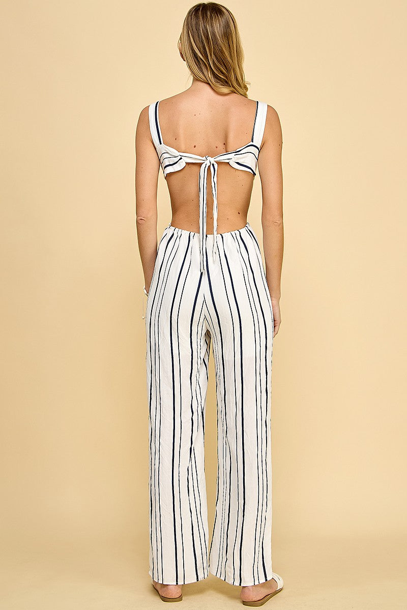 GWENETTE STRIPED JUMPSUIT
