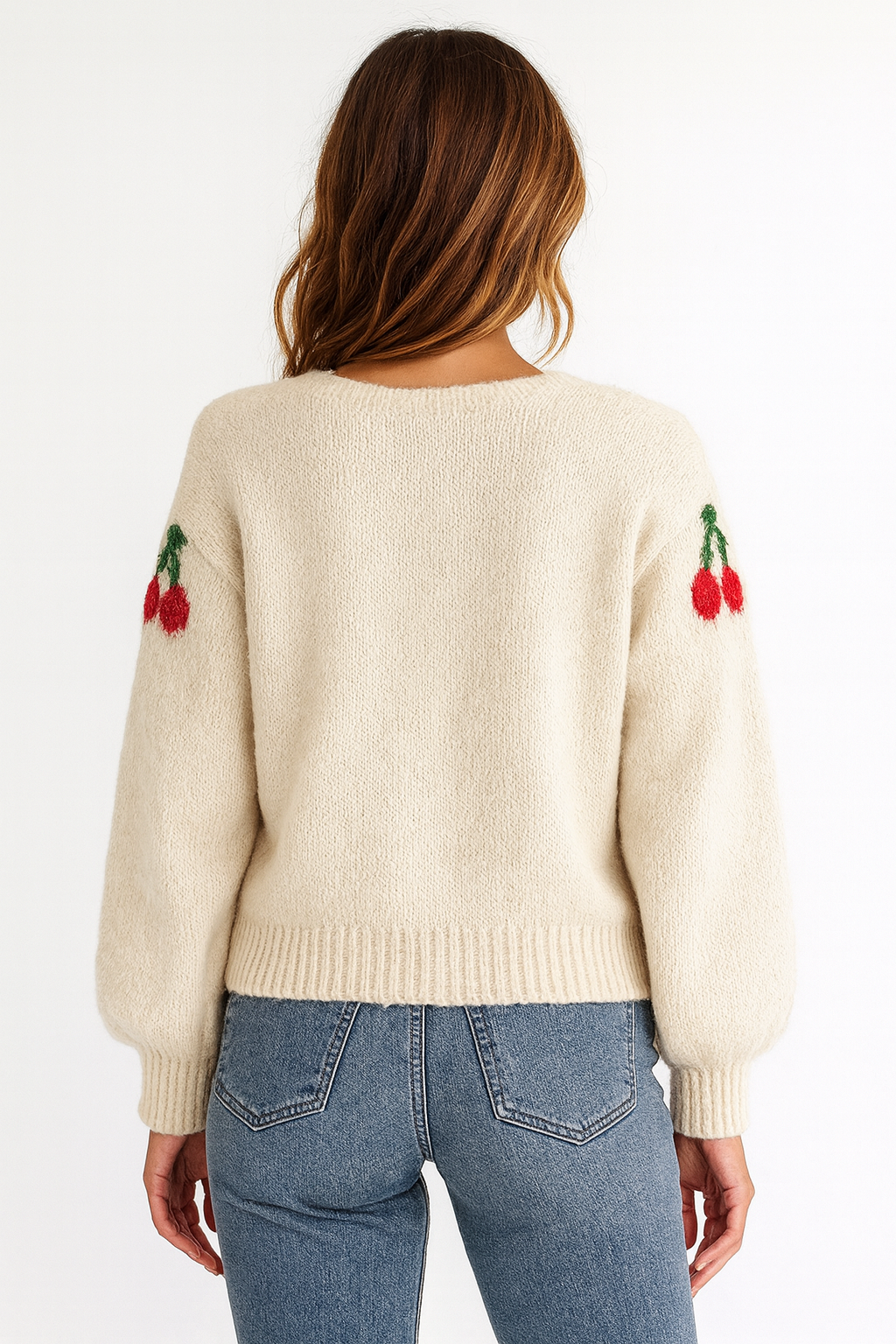 CHERRIES TIE FEONT CARDIGAN