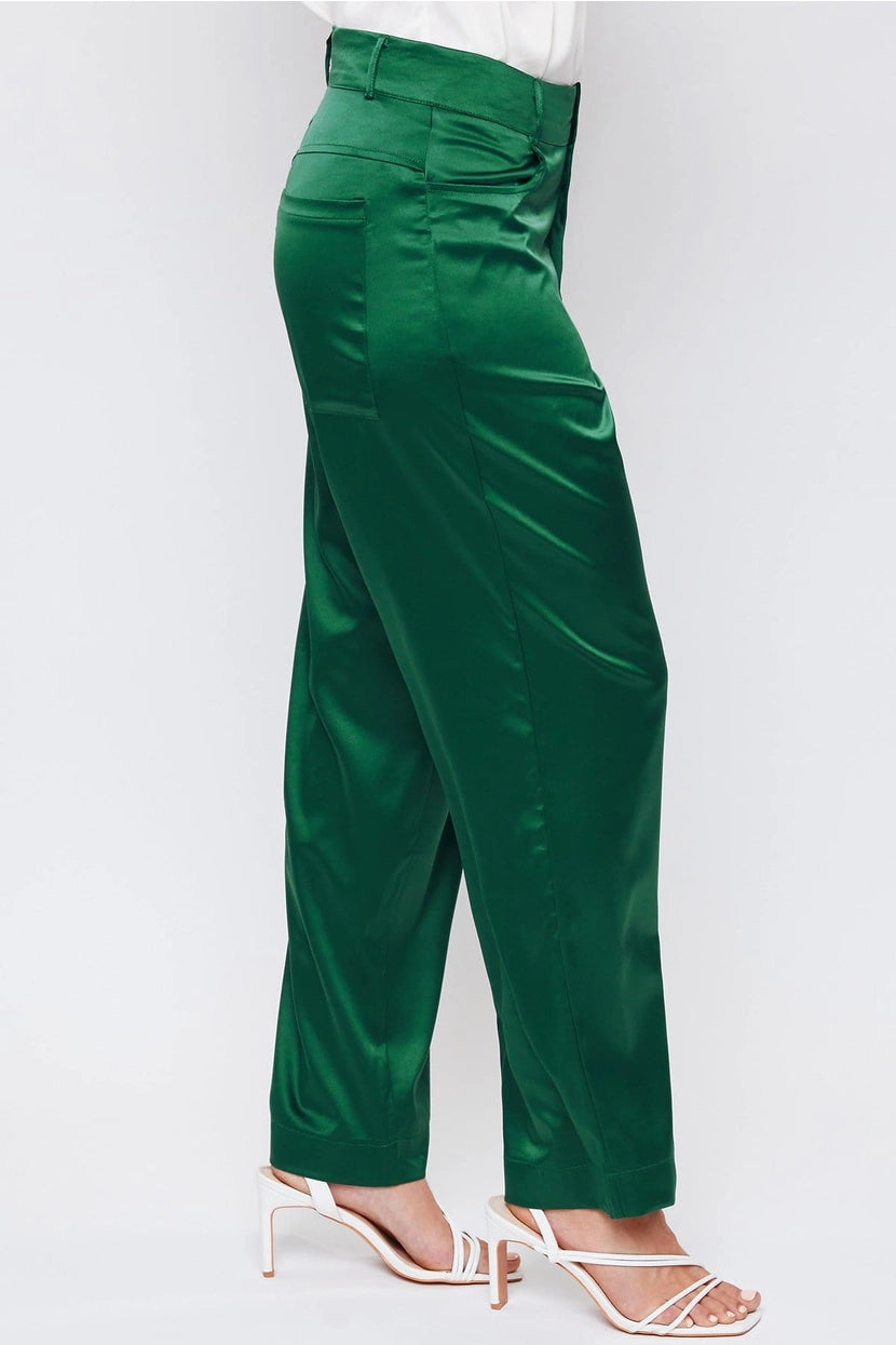 EVELINA SATIN TROUSER PANTS
