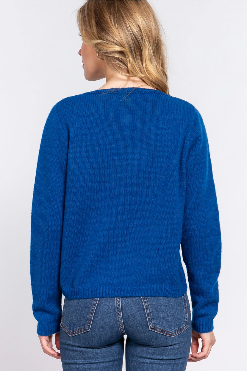 EMMY X STRAP SWEATER