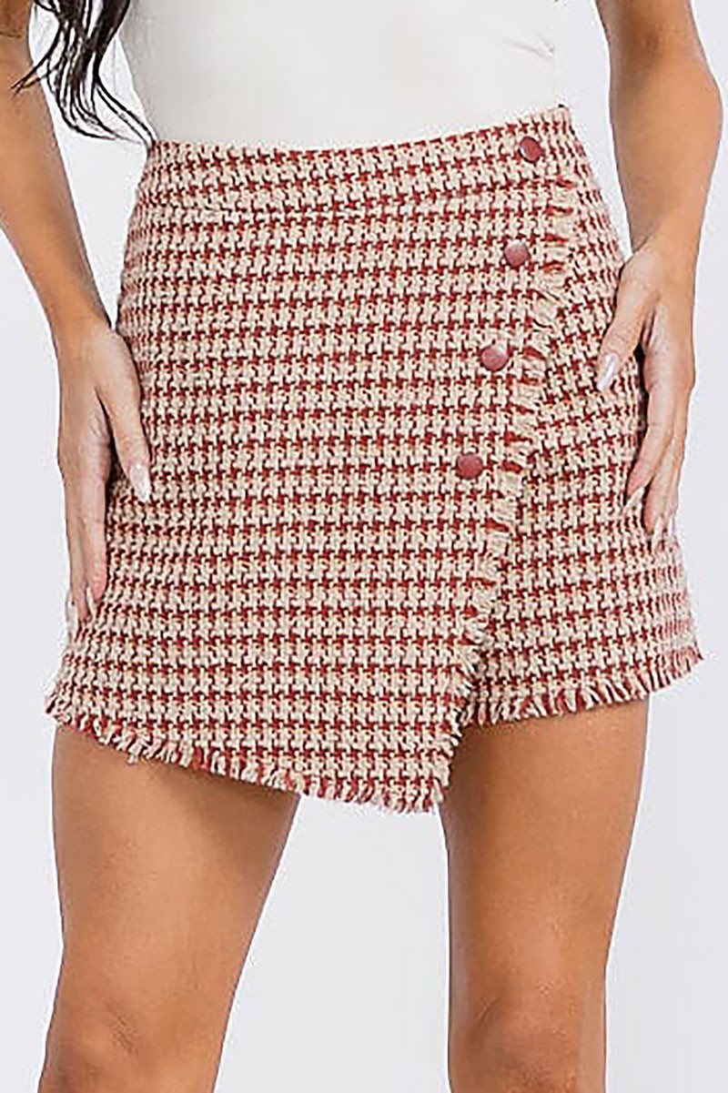 ANNEKE TWEED MINI SKORT