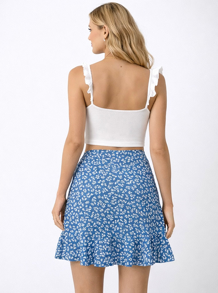 ADAIR RUFFLE HEM SKIRT