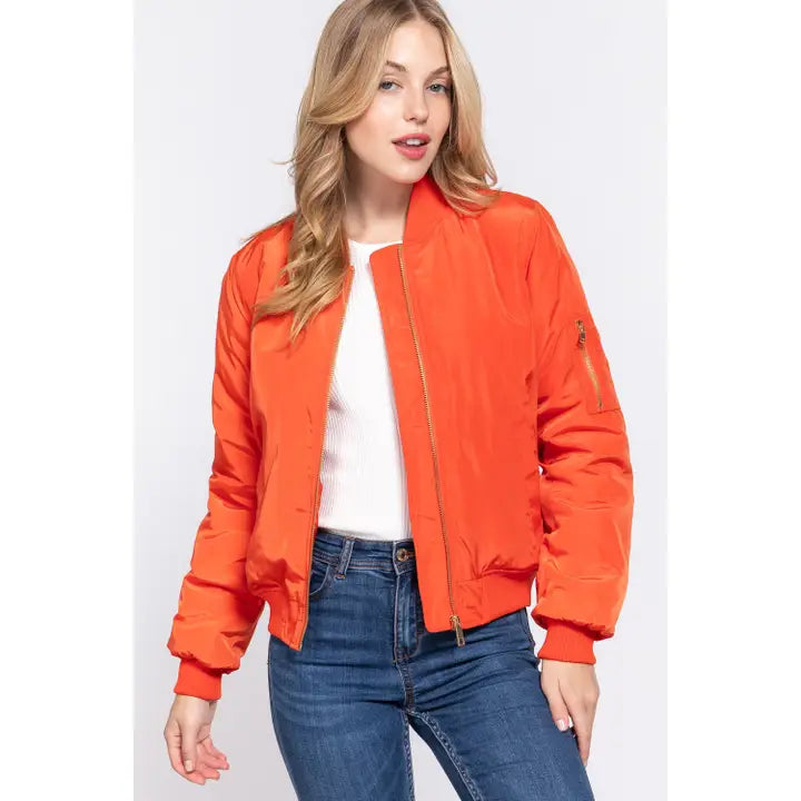 KORO BOMBER JACKET | ORANGE