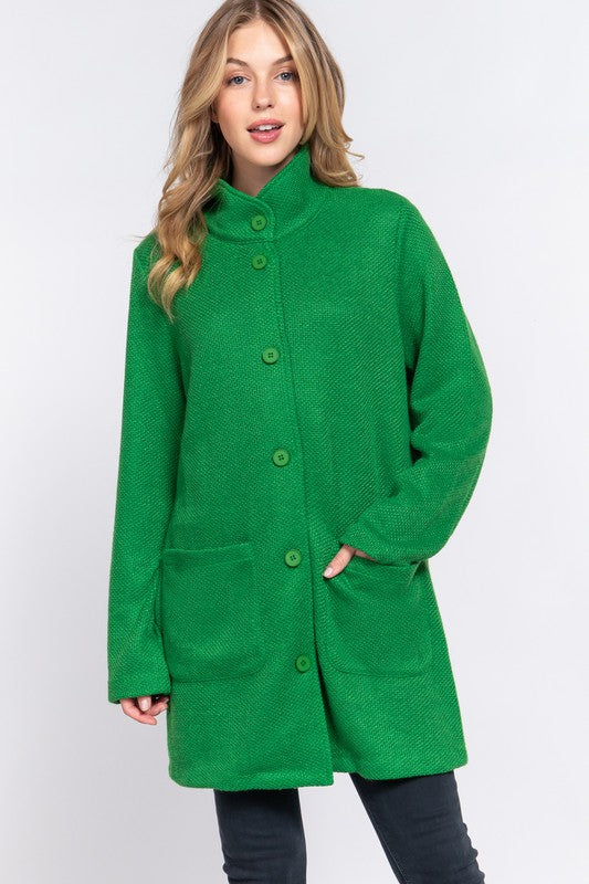 COBIE BUTTON FRONT COATIGAN
