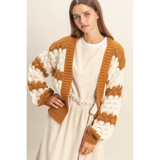 JAQUIE CHUNKY KNIT CARDIGAN