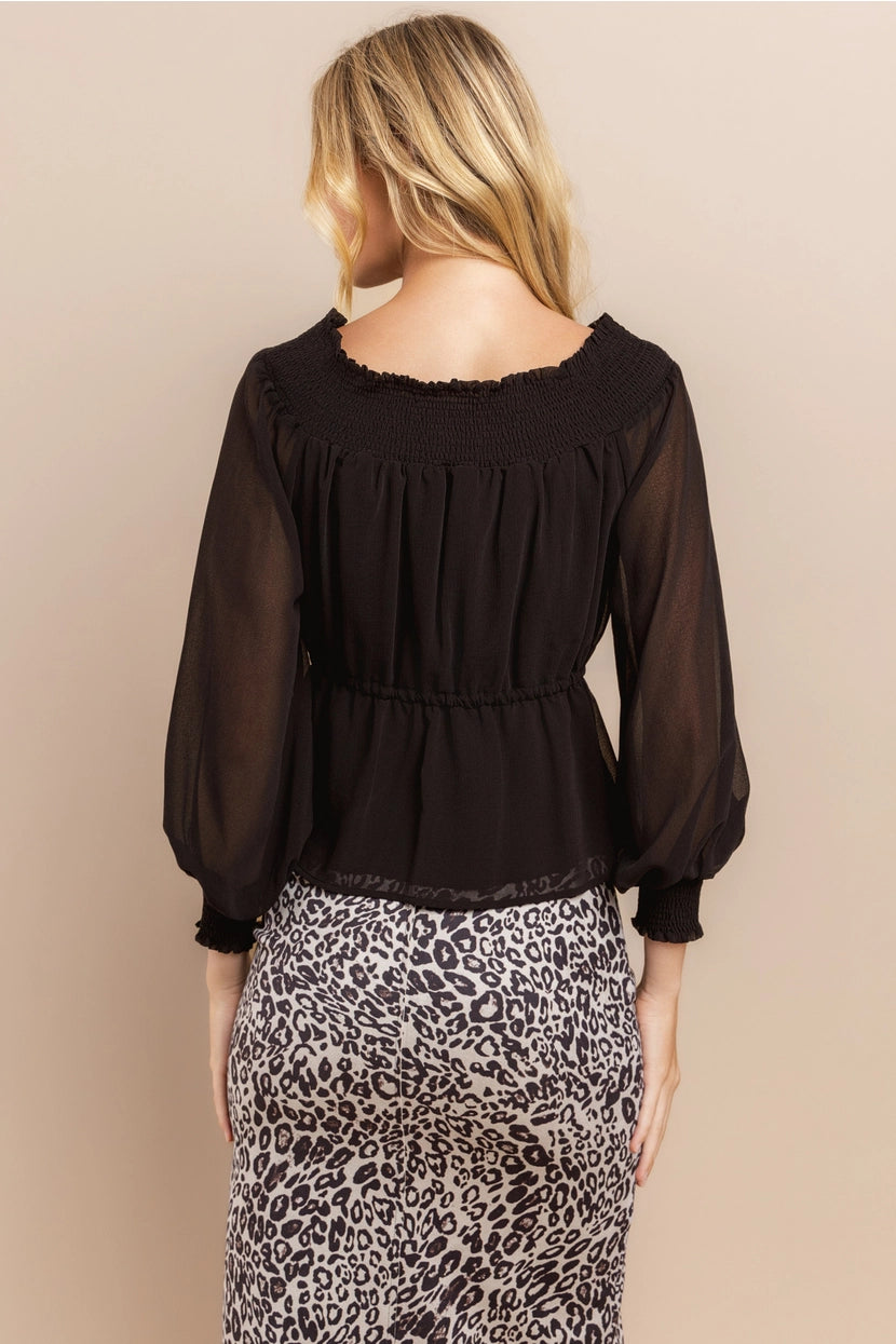 CALLAHAN TIE WAIST TOP