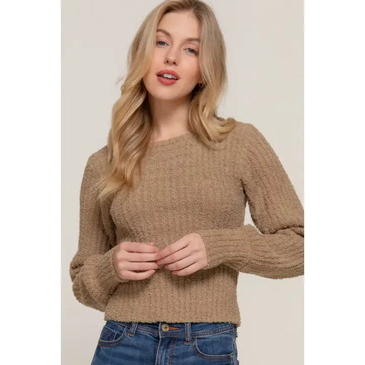 DALTON CREW NECK COZY SWEATER