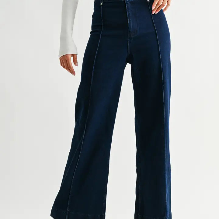 RILEY HIGH RISE WIDE LEG JEANS