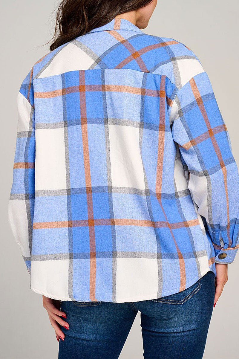 KIAN PLAID SHERPA JACKET