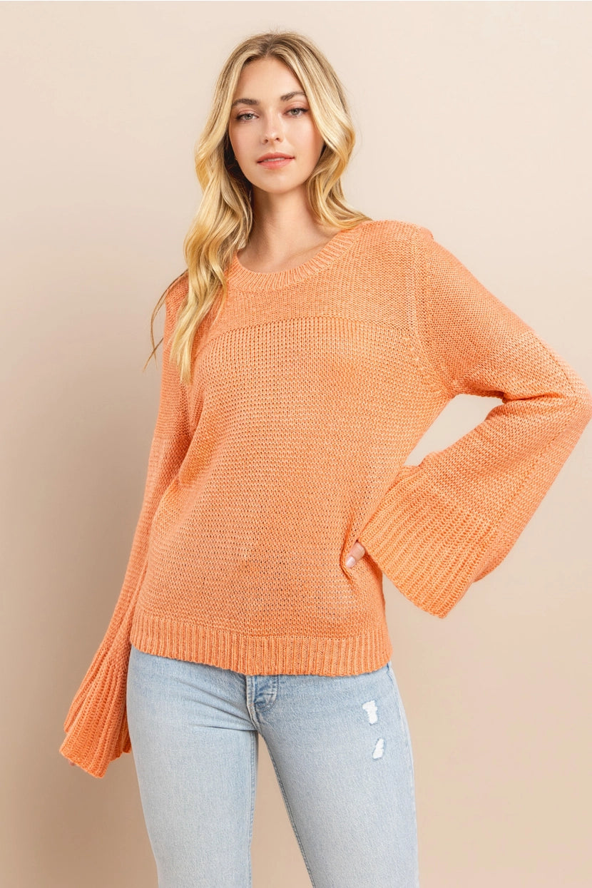 TABITHA BELL SLEEVE SWEATER