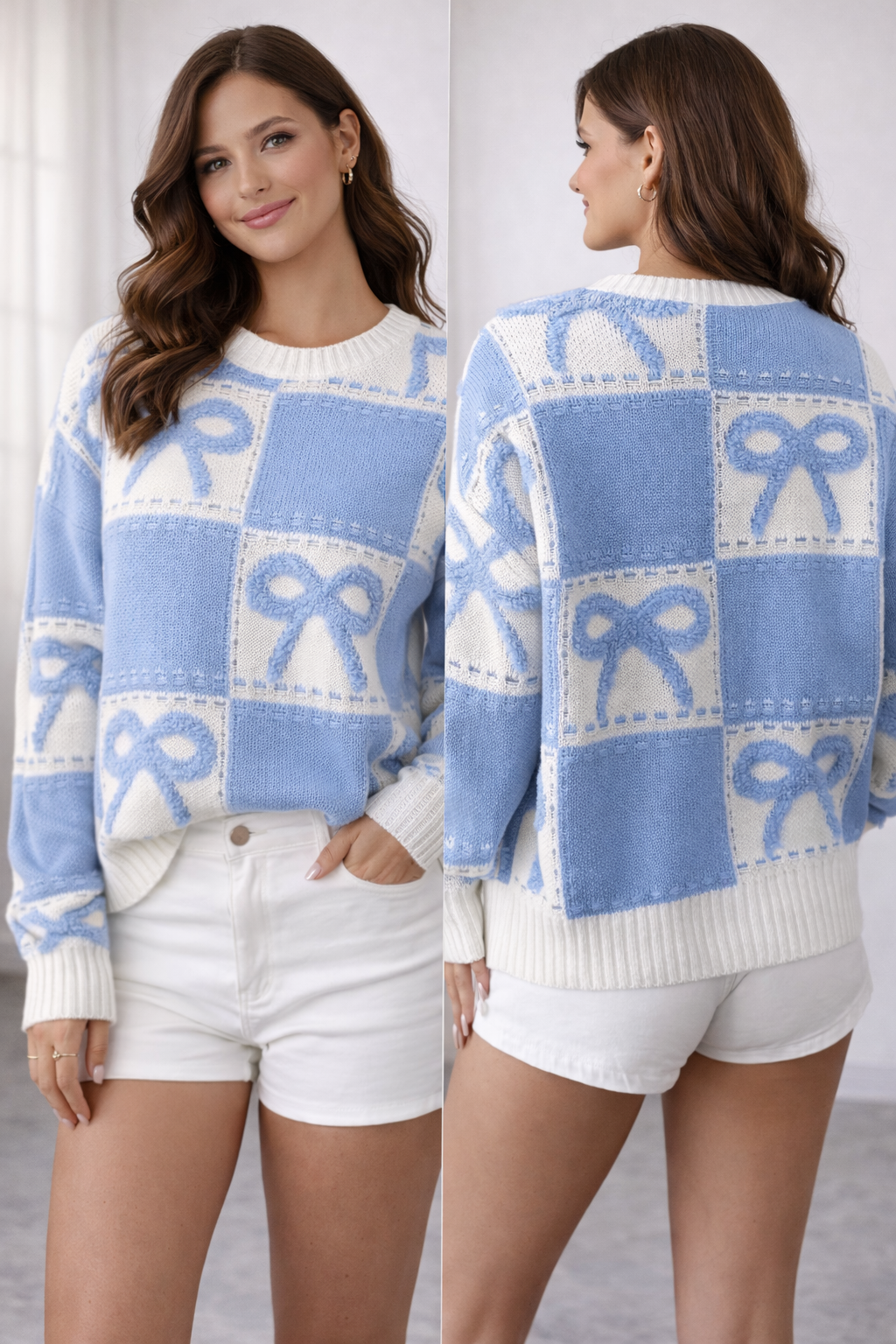 LANE BOW DESIGN SWEATER
