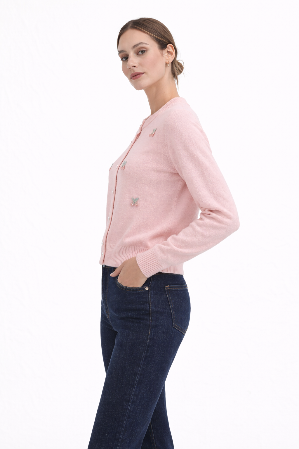 VICKIE CHERRY CARDIGAN | PINK