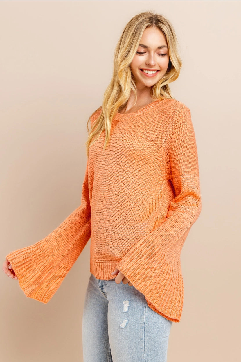TABITHA BELL SLEEVE SWEATER