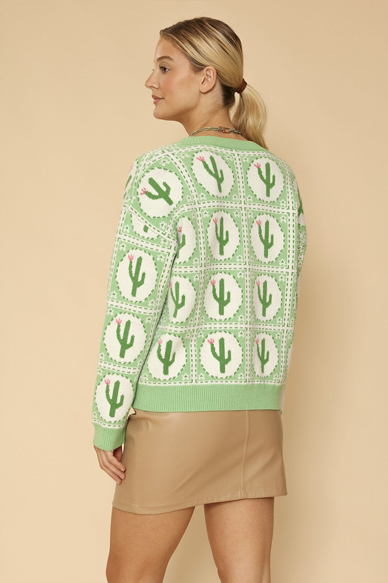 CACTUS KNIT CARDIGAN