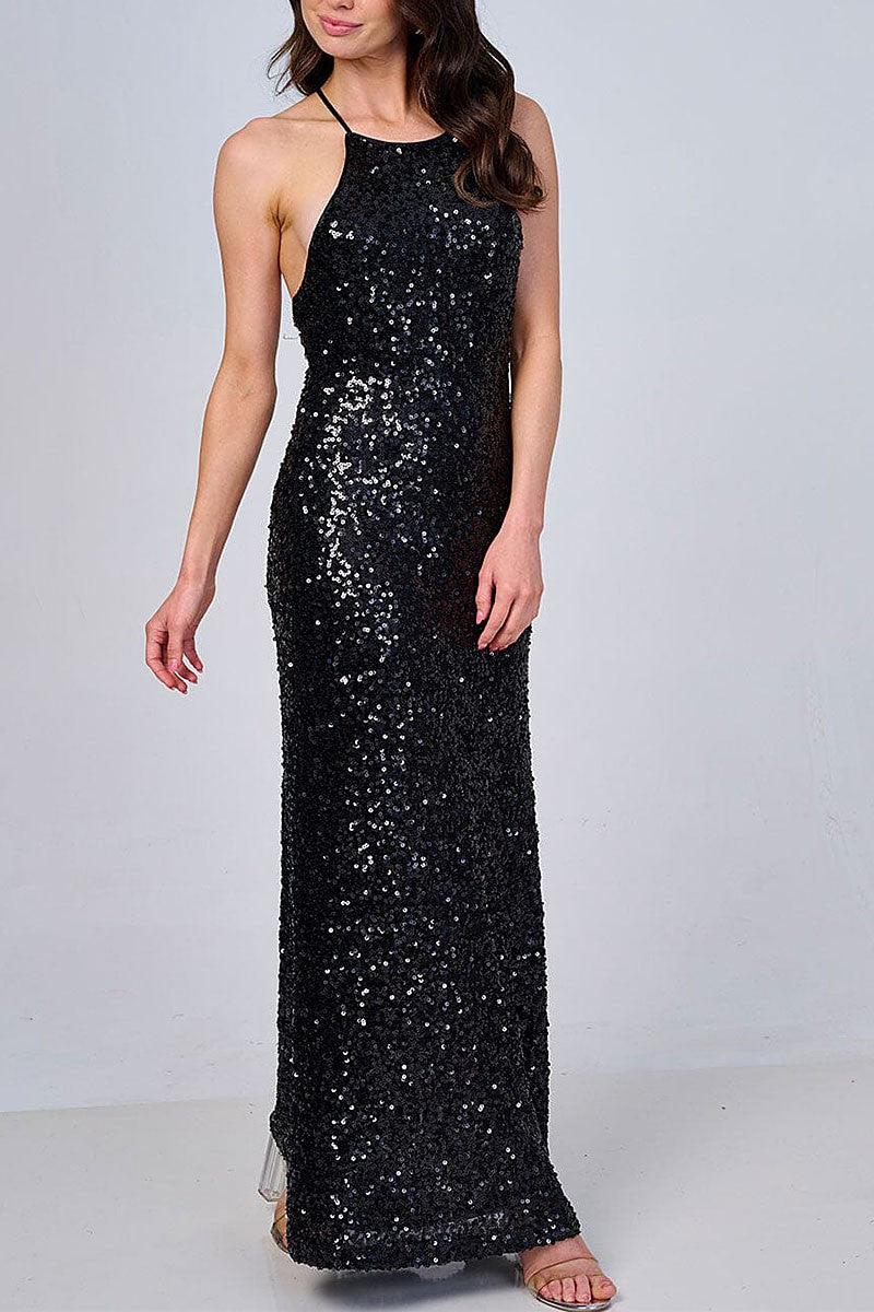 ANISHA SEQUIN MAXI DRESS