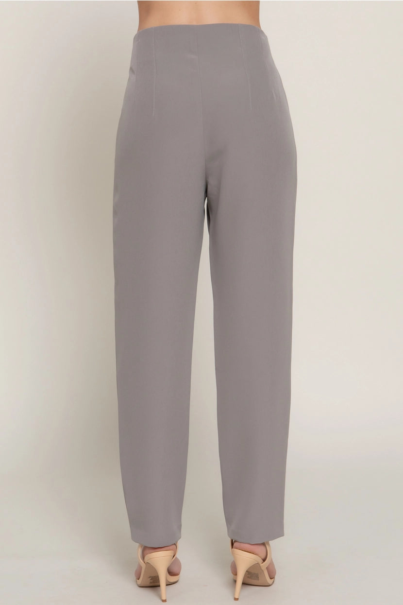 ZANDER HIGH WAIST PANTS | GREY