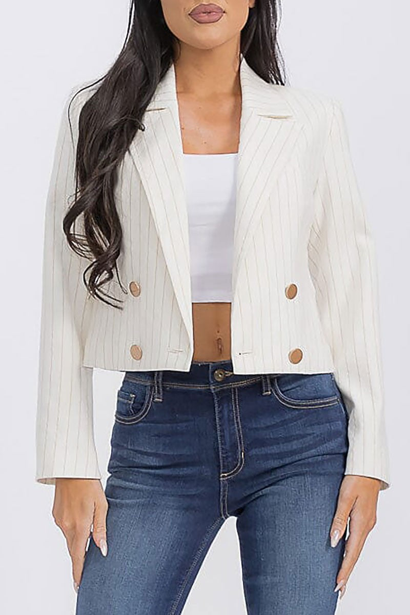 LUNYA STRIPED BLAZER