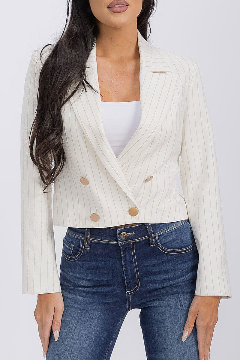 LUNYA STRIPED BLAZER