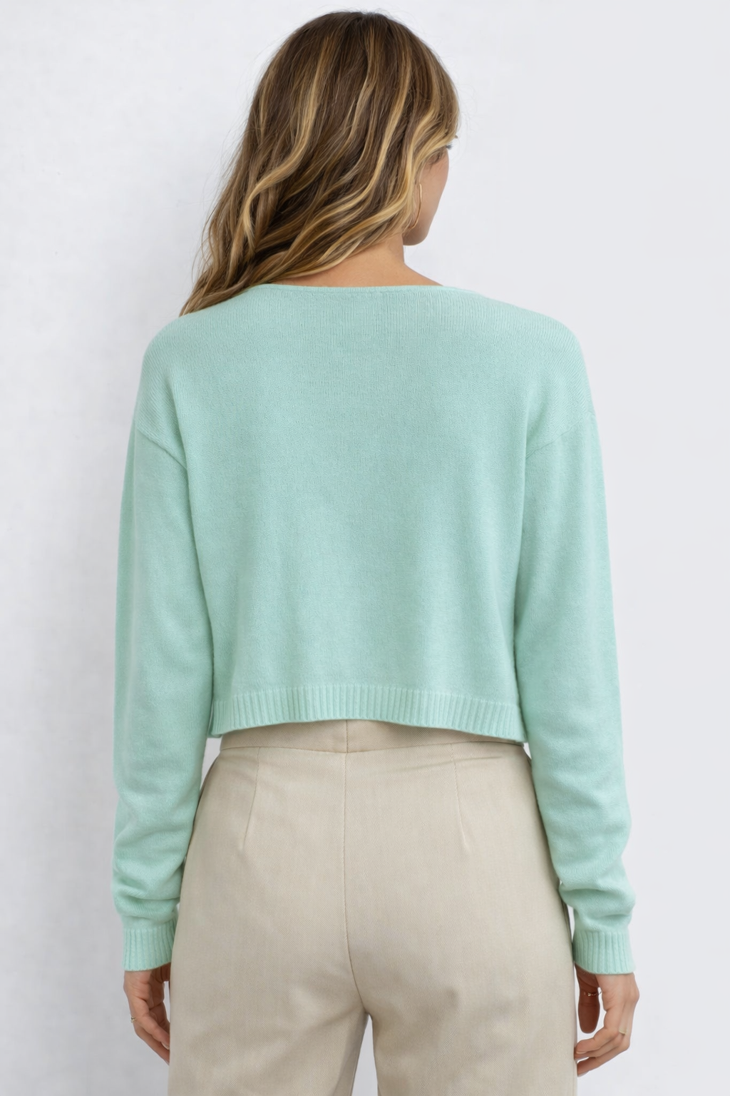 THERESA BOW FRONT CARDIGAN | MINT