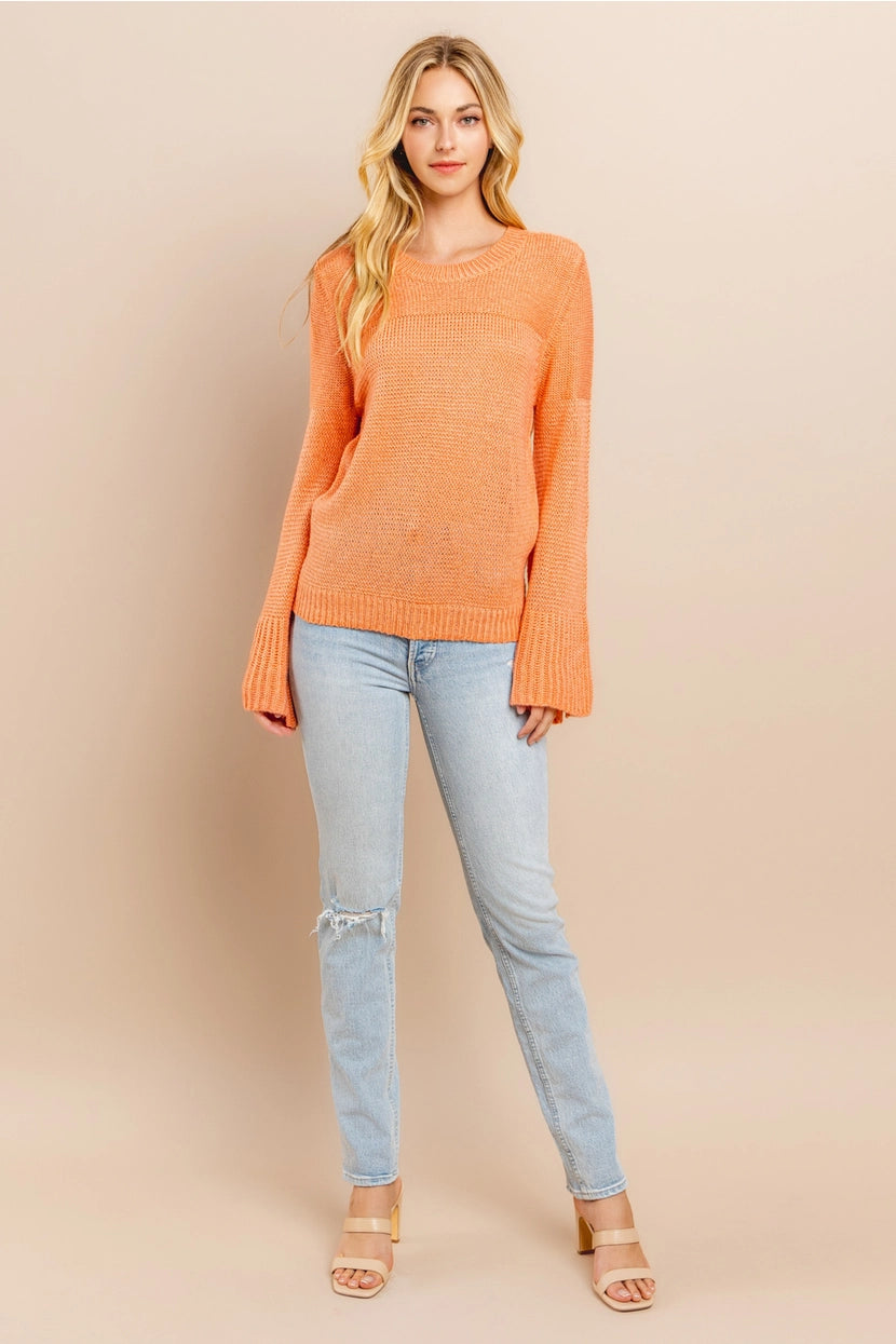 TABITHA BELL SLEEVE SWEATER