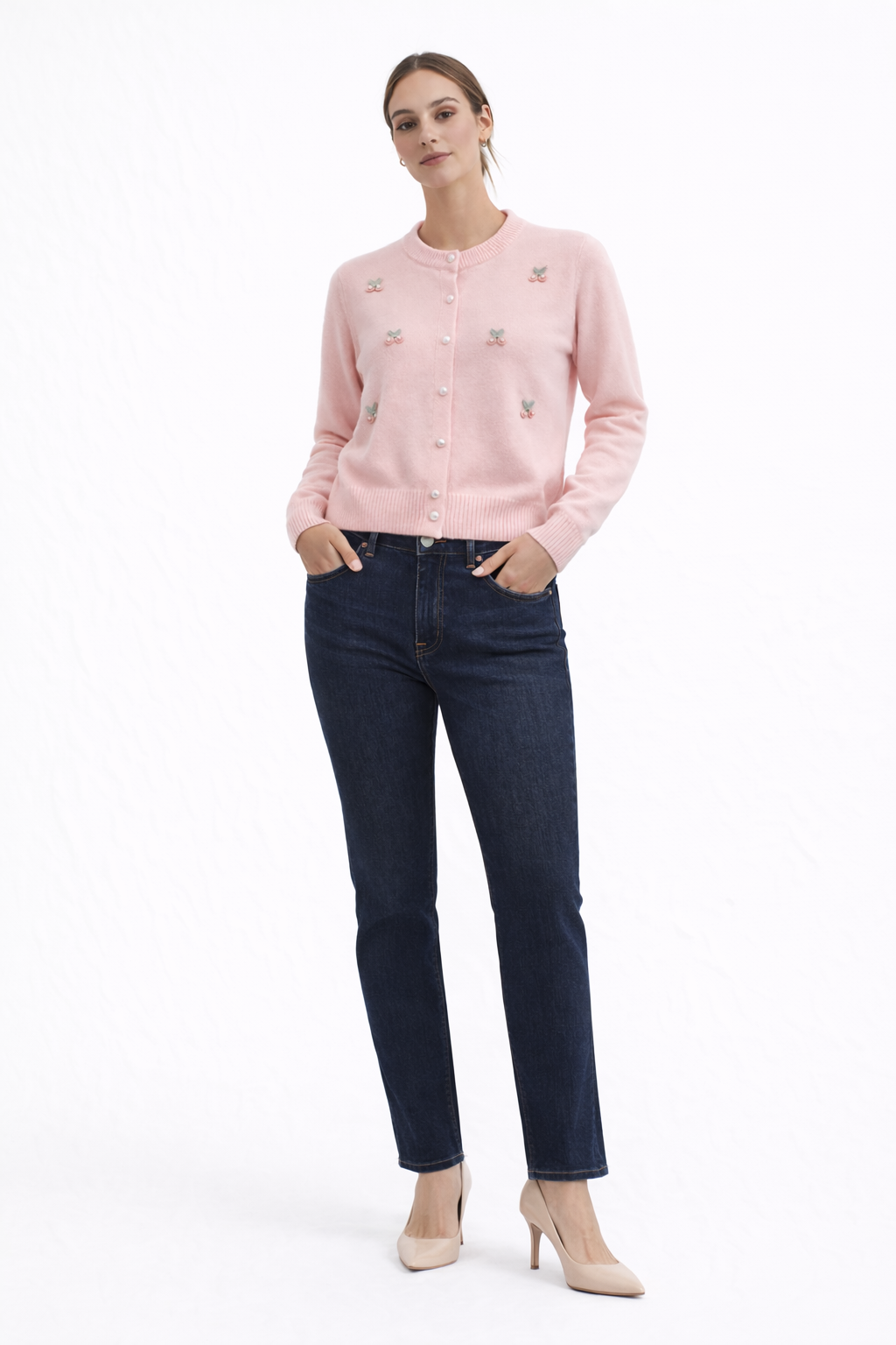 VICKIE CHERRY CARDIGAN | PINK