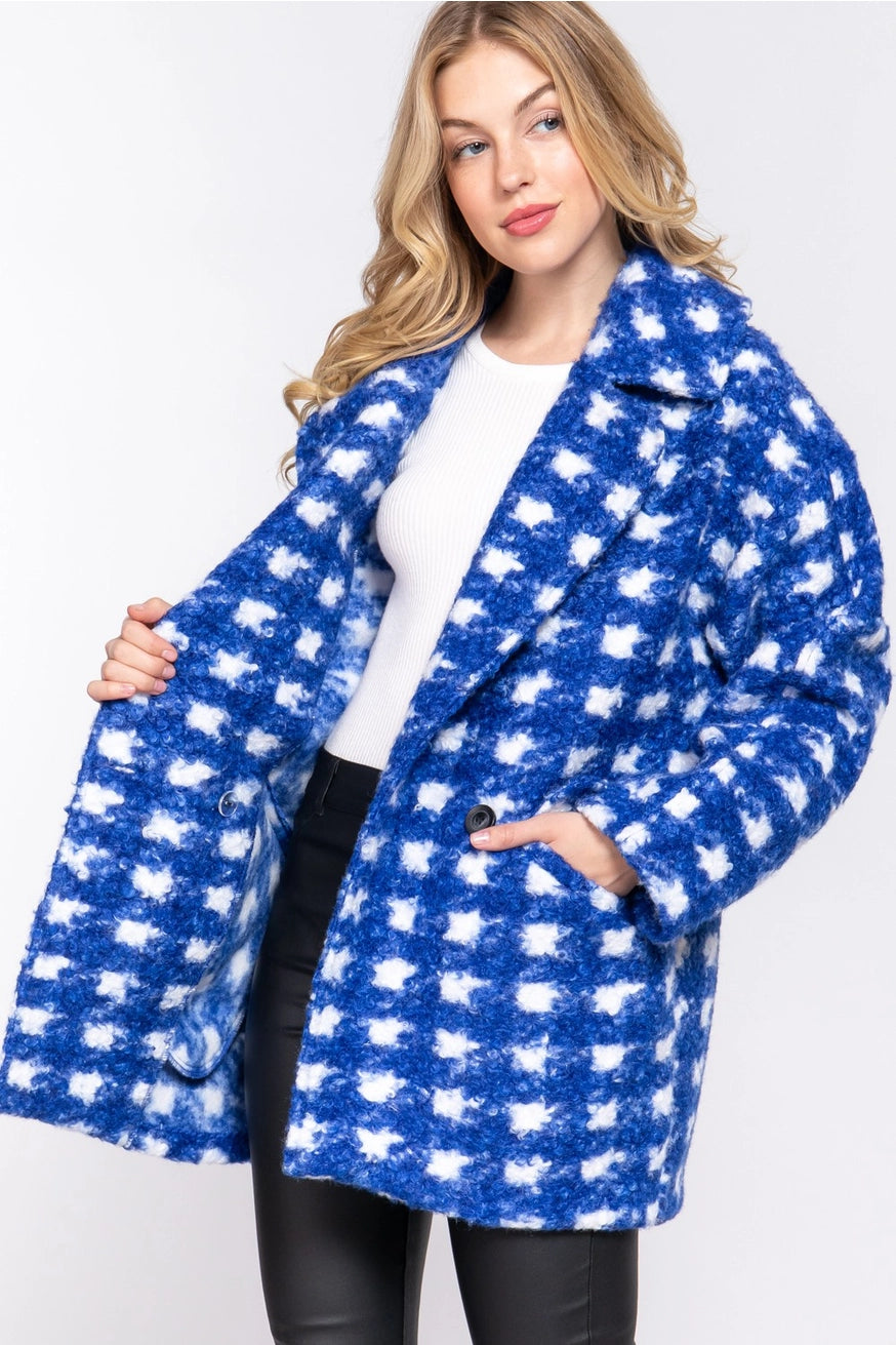 ADELAIDE DOUBLE BREASTED COAT | ROYAL BLUE