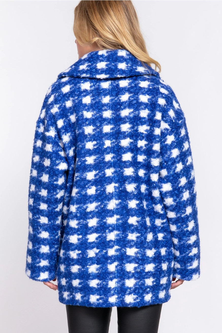 ADELAIDE DOUBLE BREASTED COAT | ROYAL BLUE