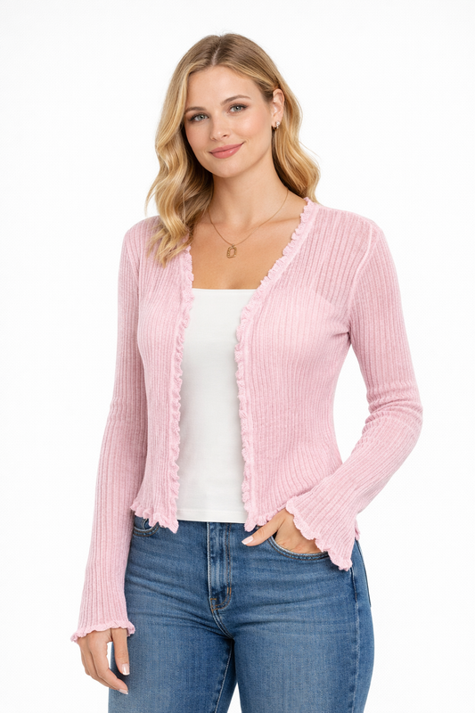 LARISA OPEN FRONT LIGHTWEIGHT CARDIGAN