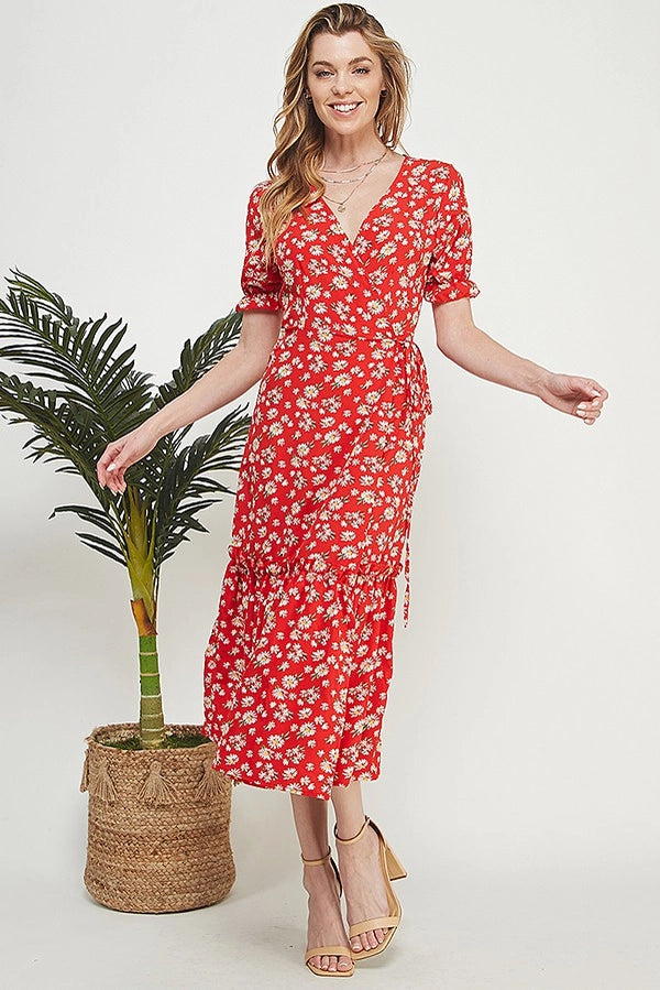 ANNICK FLORAL TIE DRESS