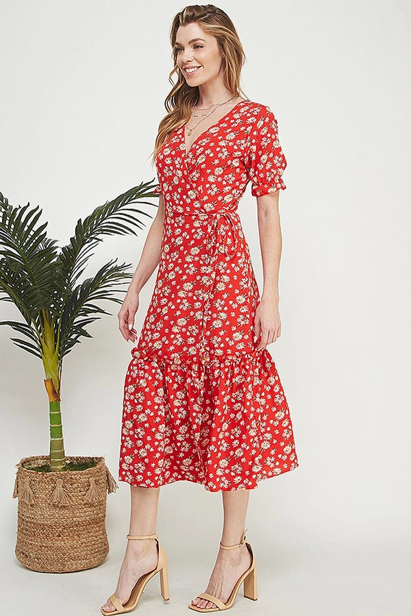 ANNICK FLORAL TIE DRESS