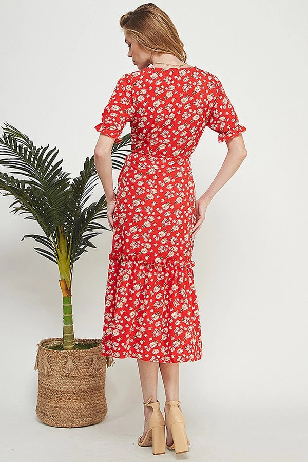 ANNICK FLORAL TIE DRESS