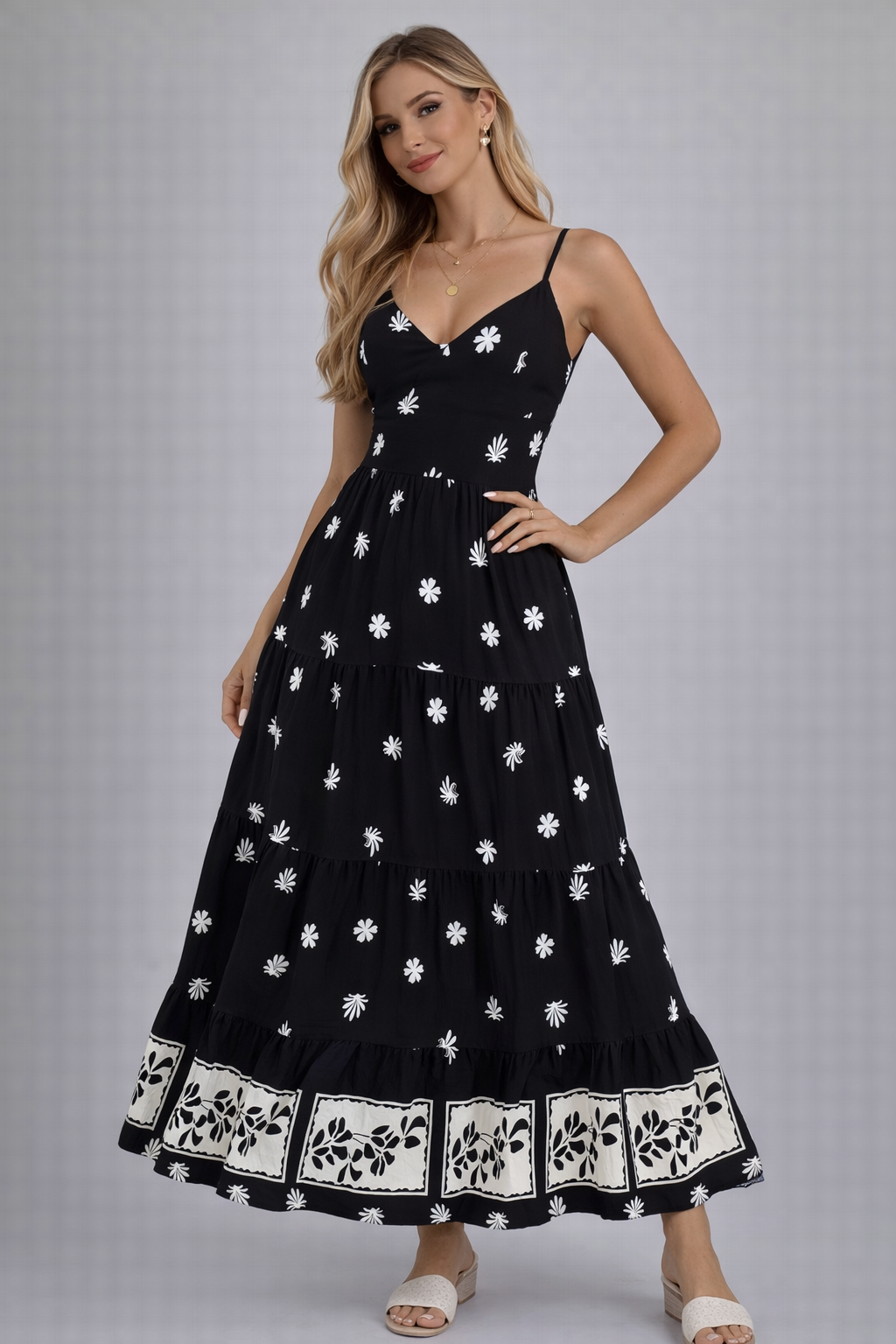 PHOENIX TIE BACK MAXI DRESS