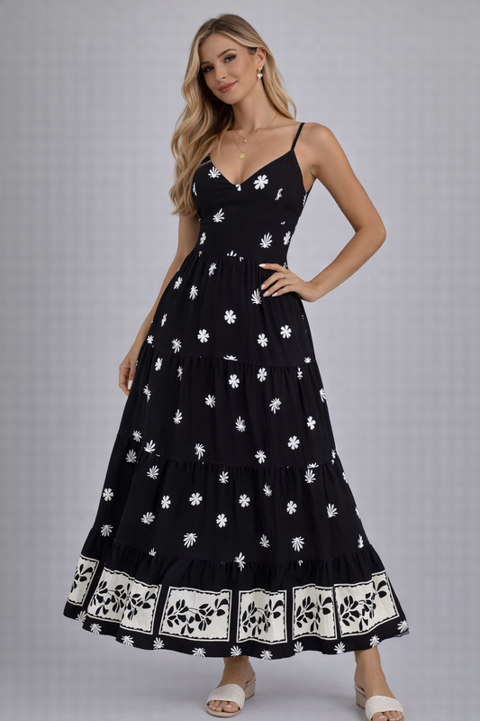 PHOENIX TIE BACK MAXI DRESS