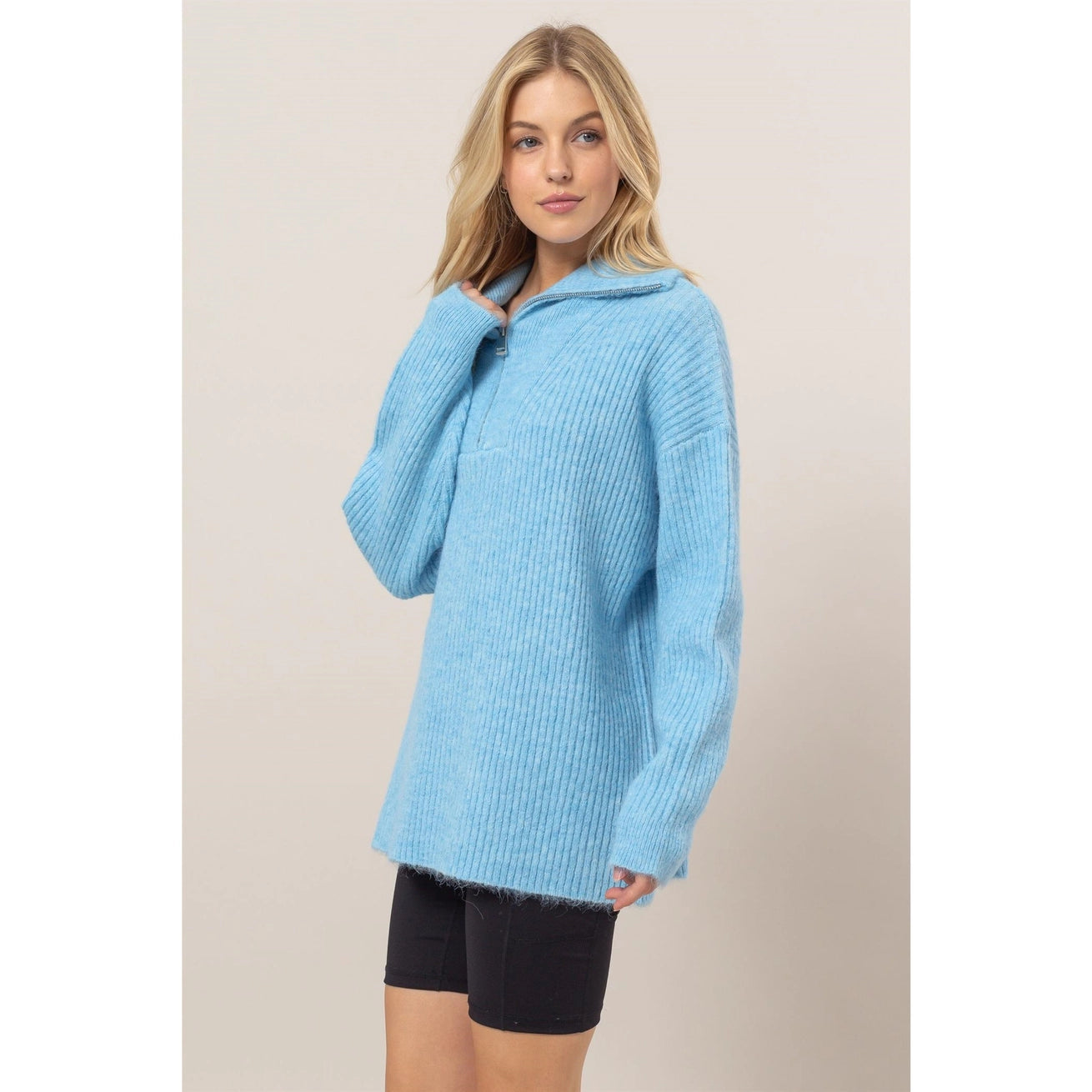 BAILEY HALF ZIP SWEATER