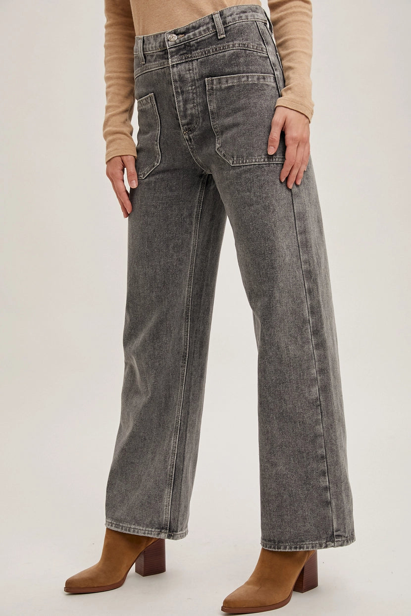 BEXLEY HIGH RISE WIDE LEG JEANS