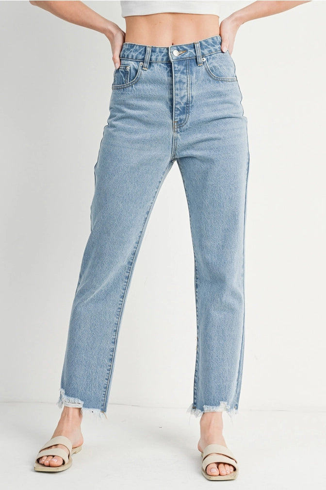 BRADFORD HIGH RISE STRAIGHT LEG JEANS